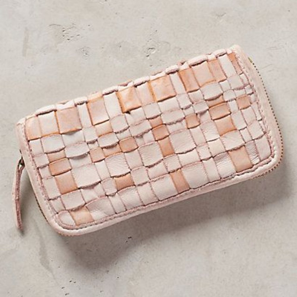 Caterina Lucchi Light Pink Leather Wallet/Clutch